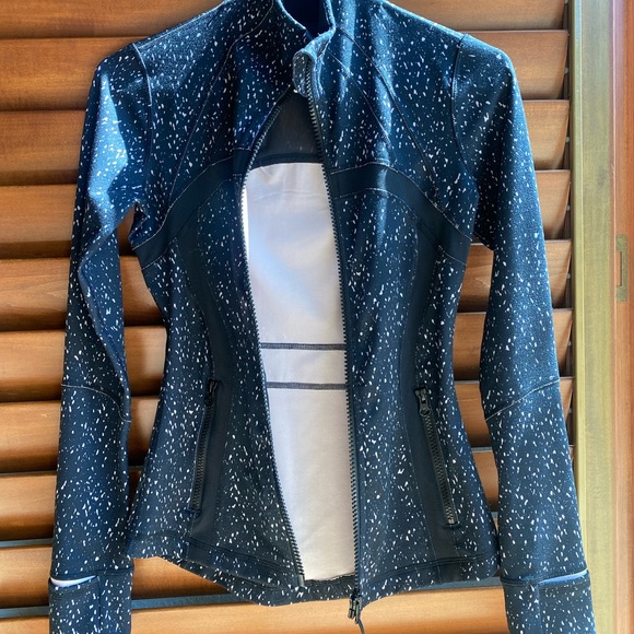 Lulu lemon women’s define jacket, SIZE: 2, COLOR: black with white speckles - Picture 5 of 5